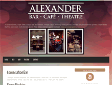 Tablet Screenshot of alexanderbar.co.za